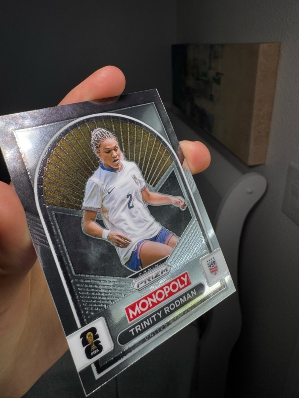 Trinity Rodman Monopoly Soccer #1 Card